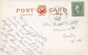 LPS33 Center Conway New Hampshire Main Street looking East Vintage Postcard 