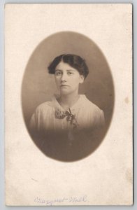 RPPC Pretty Woman Margaret Noll Studio Portrait Postcard P21