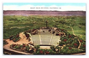 Postcard Mount Helix San Diego California