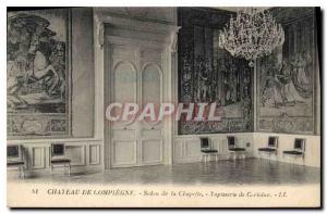 Postcard Old Chateau de Compiegne Chapel the Salon Coriolanus Tapestry