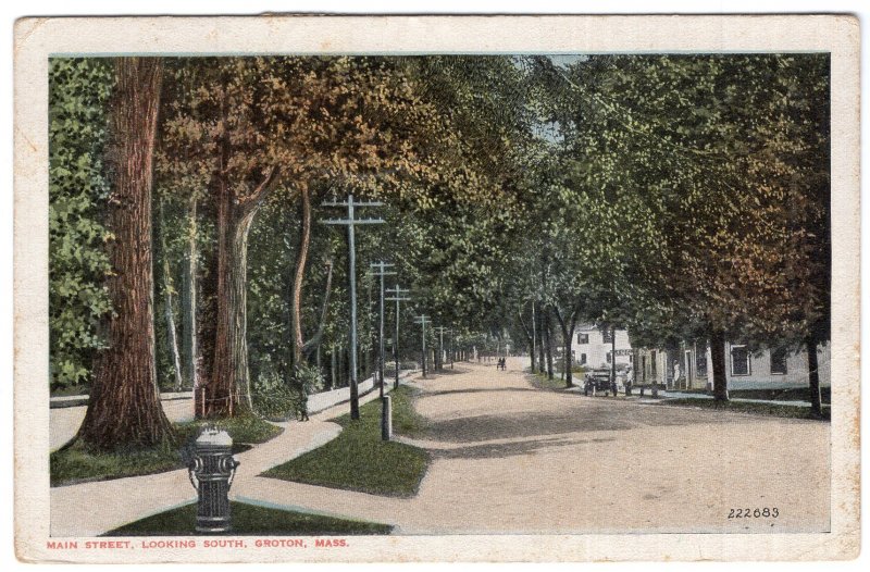 Groton, Mass, Main Street, Looking South