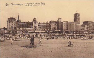 Belgium Blankenberge La Plage et le nouveau Casino 1935