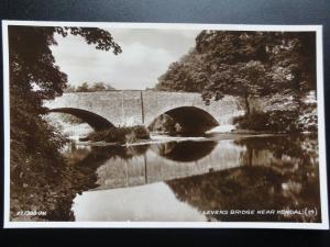 Cumbria: LEVENS BRIDGE NEAR KENDAL - RP c1933 - Pub by Valentine