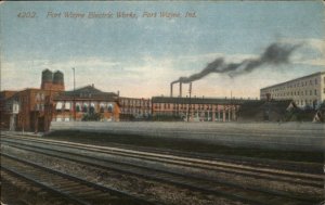 Fort Wayne IN Electric Works Factory c1910 Postcard