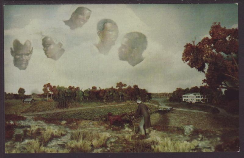 Diorama Old Black Joe Postcard