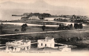 Vintage Postcard Carthage Vue Generale Et Salambo City General View Tunisia