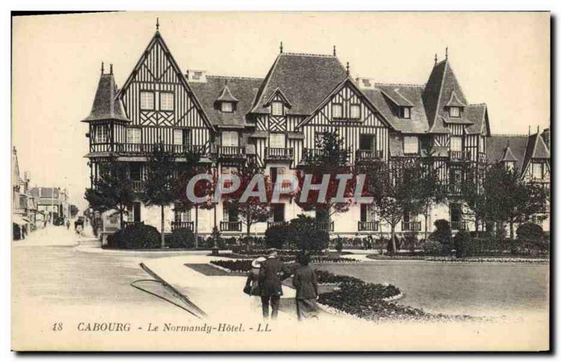 Old Postcard Cabourg The Normandy Hotel