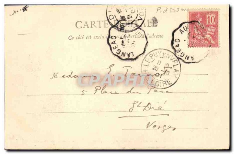 Old Postcard Saint Nectaire High Romanesque church Hydrotherapy