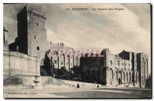 Old Postcard Avignon The Popes' Palace