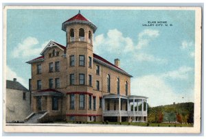 Valley City North Dakota ND Postcard Elks Home Building Exterior c1920's Antique