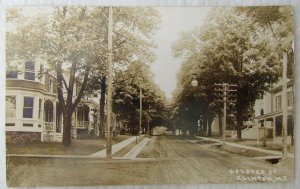 HALSTEAD STREET SCENE CLINTON N.J. ANTIQUE REAL PHOTO POSTCARD RPPC