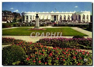 Modern Postcard Deauville Calvados Fleurie Beach Casino and Gardens