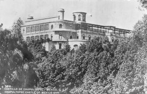 RPPC Castillo De Chapultepec, Mexico D.F. Mexico City Castle ca 1950s Postcard