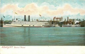 NY, Albany, New York, Mohawk River, Steamer Morse, Hugh C. Leighton No. 834