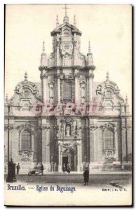 Belgium Brussels Old Postcard Church Beguinage