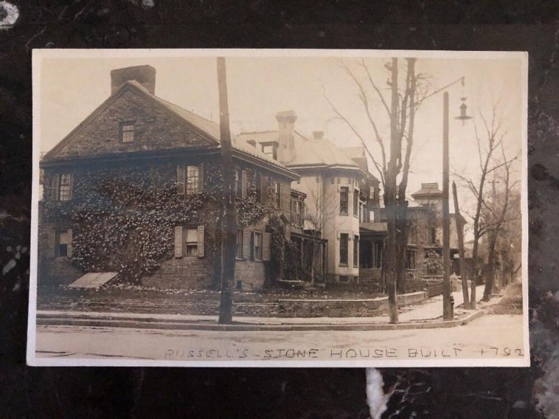 Mint US BW  Real picture Postcard Russell’s Stone House Built 1792 Charleston SC