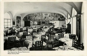 Vintage RPPC Postcard Romanian House Restaurant Main Dining Hall, New York NY