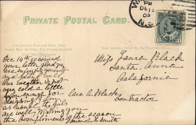 Windsor Nova Scotia Waterfall Vintage Postcard