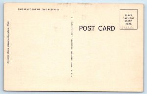 3 Postcards MERIDIAN, Mississippi MS ~ Baptist Church, City Hall, Post Office