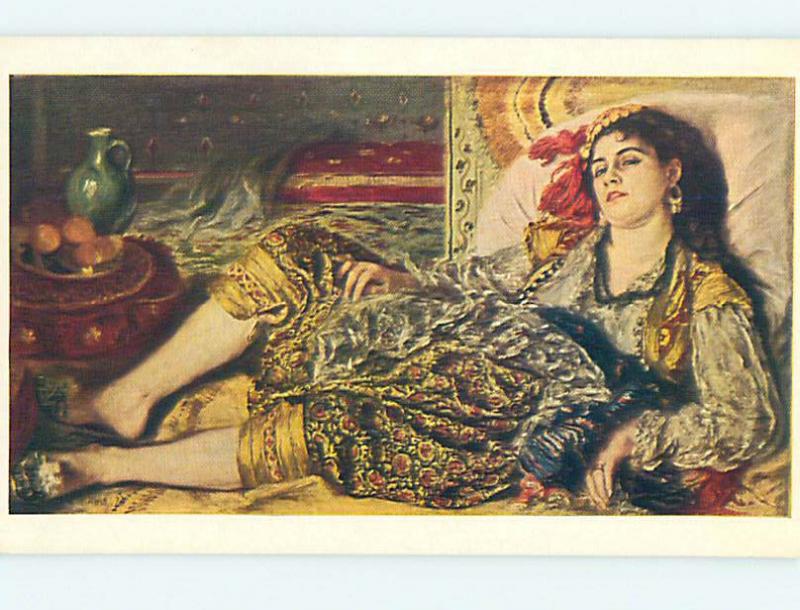 Unused Pre-1980 POSTCARD OF RENOIR PAINTING AT GALLERY Washington DC hr0807