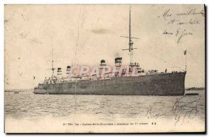 Old Postcard The Jurien de la Graviere first class cruiser boat