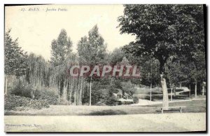 Old Postcard Agen Public Garden