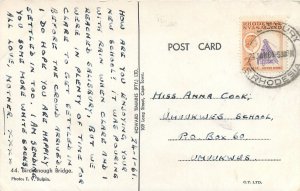 Postcard Zimbabwe Birchenough Chipinge Bridge drawing