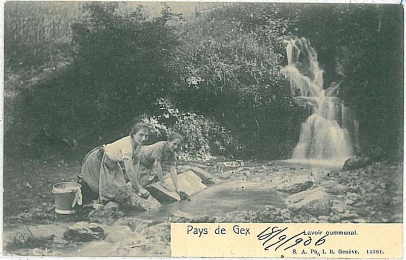 Vintage postcard: SWITZERLAND - SCHWEIZ : Pays de Gex, Geneva - ETHNIC 1906 