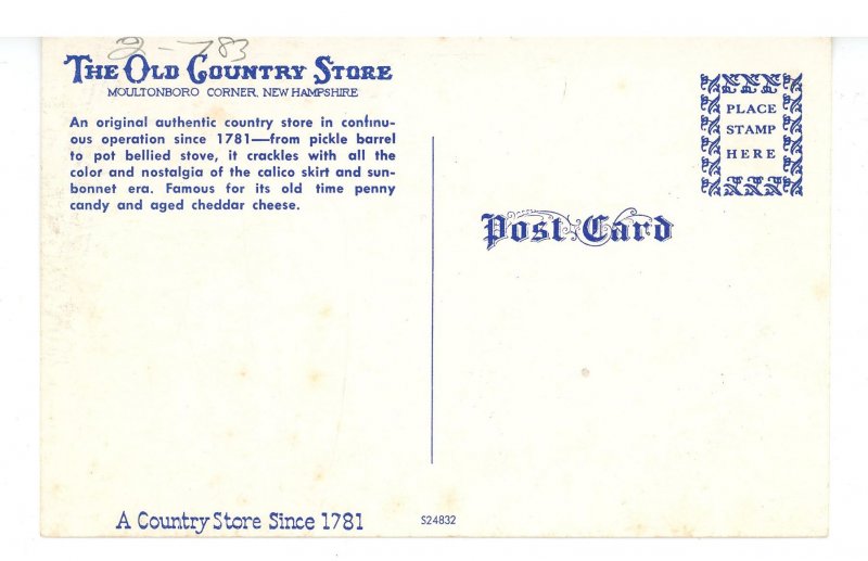 NH - Moultonboro Corner. The Old Country Store
