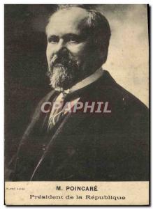 Old Postcard Raymond Poincare President of the Republic