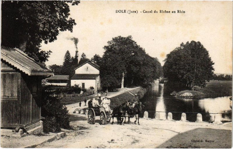 CPA Dole- Canal du Rhone au Rhin FRANCE- (1044288)