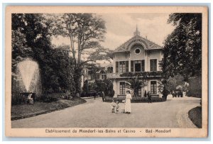 Luxembourg Postcard Establishment of Mondorf-Les-Bains and Casino c1930's