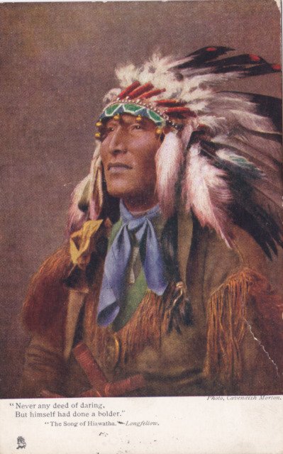 Postcard Cavendish Morton Indian Hiawatha 1905 Postcard Raphael Tuck