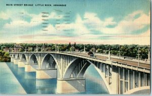 Bridges Postcard Main Street Bridge Little Rock Arkansas Posted 1945