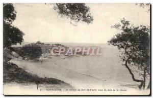 Old Postcard Noirmoutier The ruins of the St. Peter views Wood of Chaize