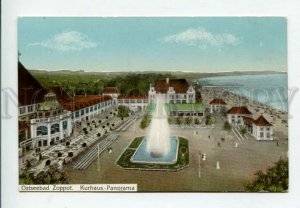 428328 POLAND ZOPPOT SOPOT view Vintage postcard