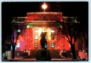 PRESCOTT, Arizona AZ ~ Christmas Lights YAVAPAI COUNTY COURTHOUSE 4x6 Postcard