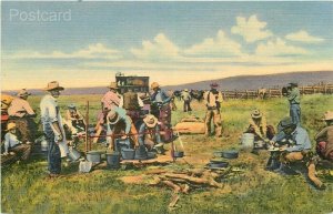 Western, Chuck Wagon on Roundup, Curteich No. 6B-H1667