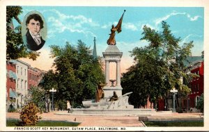 Maryland Baltimore Eutaw Place Francis Scott Key Monument