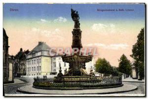 Postcard Old Duren Kriegeroenkmal Kath Tyzeum