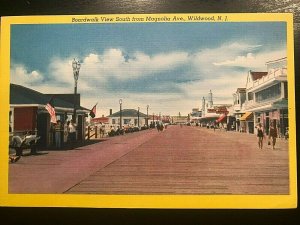 Vintage Postcard 1930-1945 Boardwalk Magnolia Avenue Wildwood New Jersey