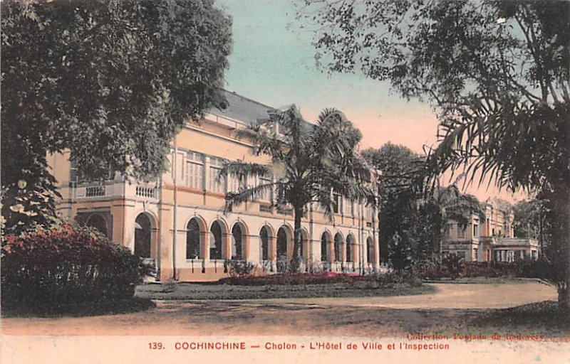 Choin, L' Hotel de Ville et I'Inspection Cochinchine Vietnam, Viet Nam Unused 