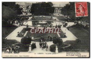 Lisieux Old Postcard The public garden