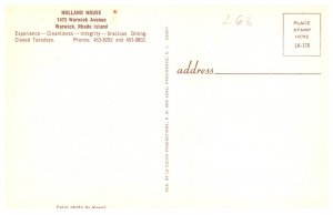 Rhode Island Warwick ,  Holland House Restaurant ,