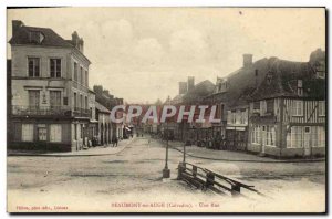 Old Postcard Beaumont in Auge A Street