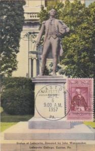 Pennsylvania Easton Lafayette Statue Lafayette College