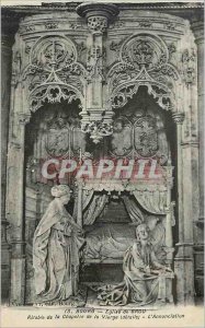 Postcard 13 Old town church husk altarpiece of the chapel of the Virgin (deta...