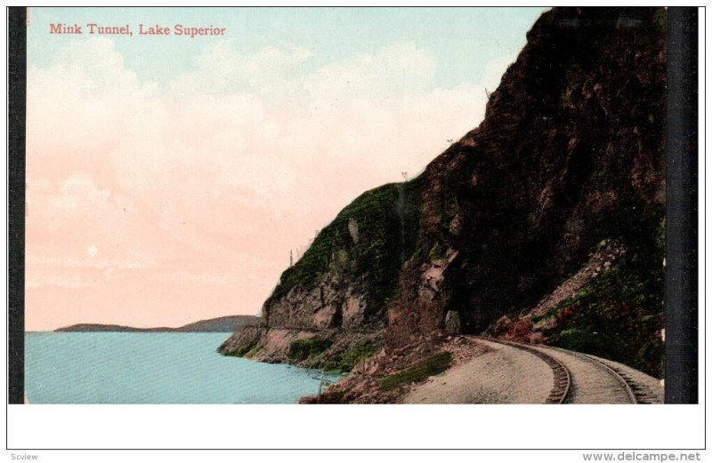 CANADA, 1900-1910's; Mink Tunnel, Lake Superior