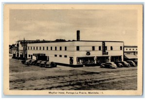 1939 Mayfair Hotel Portage La Prairie Quebec Canada Vintage Postcard