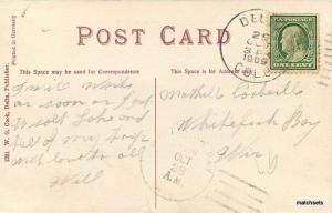 1909 Mouth Black Canon Delta Colorado Cook postcard 6629